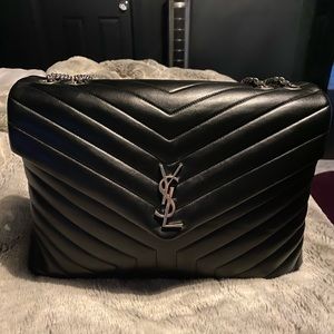 Saint Laurent Large Loulou Matelasse